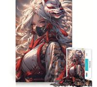 Puzzle de 1000 pièces Anime Girl Warrior pour Adolescents Jeu Amusant et répétitif Emboîtement Parfait sans espaces Activité Amusante en Famille Le Soir (50x75cm)