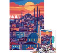 Puzzle de 1000 pièces Ankara Twilight pour Adolescents idéal pour Un Anniversaire ou Noël Un Jeu éducatif et Amusant pour Toute la Famille à partir de 14 Ans 50x75cm