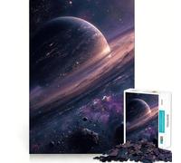 Puzzle de 1000 pièces Anneau d'astéroïdes et de planètes pour Adultes Un Jeu de réflexion Stimulant pour se détendre, Une découpe Parfaite et Un Cadeau mémorable 50x75cm