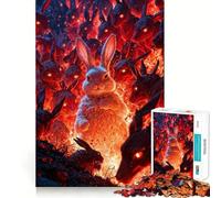 Puzzle de 1000 pièces « Apocalypse des Lapins » Bords Lisses Jeu de Concentration Amusant Idée Cadeau d'anniversaire (50x75cm)