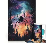Puzzle de 1000 pièces Araignée dans Le Ciel Nocturne pour Adolescents Un Jeu Stimulant pour Le Cerveau, Un Moment de détente et Une œuvre d'art aux découpes précises 50x75cm