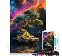 Puzzle de 1000 pièces Arbre Bonsaï Spatial pour Adultes, Jeu de logique mentale, Cadeau de Noël idéal (38x52cm)