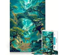 Puzzle de 1000 pièces Arbre de forêt Mystique pour Adultes, idéal pour stimuler la réflexion et se détendre, Bords précis, Cadeau raffiné (38x52cm)