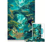 Puzzle de 1000 pièces Arbre de forêt Mystique pour Adultes, idéal pour stimuler la réflexion et se détendre, Bords précis, Cadeau raffiné (50x75cm)