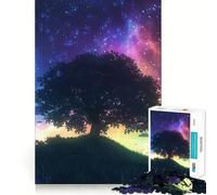 Puzzle de 1000 pièces Arbre enchanté des Nuits pour Adolescents, Jeu de logique et de détente, découpe précise, Cadeau précieux (38x26cm)