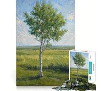 Puzzle de 1000 pièces Arbre Solitaire pour Adultes, Jeu de réflexion, Passe-Temps la Maison, Bords Nets, Joli Cadeau (38x52cm)