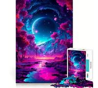 Puzzle de 1000 pièces Arbres Roses pour Adolescents Jeu de logique Solide, Divertissement paisible, découpe de précision, (38x52cm)