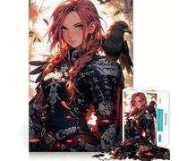 Puzzle de 1000 pièces Archer de Guerre Corbeau Roux pour Adultes, pour développer sa mémoire et se détendre en Toute tranquillité, Un Puzzle d'art à Assembler (38x26cm)