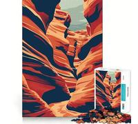 Puzzle de 1000 pièces Arizona Canyon Travel Art Tight Fit Play Logic Thinking Play Chill Play Time Christmas Art Gift (38x26cm)