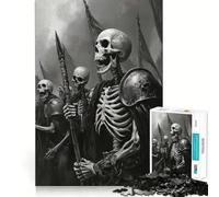 Puzzle de 1000 pièces Armée de squelettes pour Adolescents Un Jeu de logique Clair, Un Passe-Temps Calme, Une découpe Parfaite et Un Cadeau Classique 38x26cm