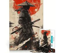 Puzzle de 1000 pièces Art du Guerrier samouraï pour Adolescents, Jeu Mental Anti-Stress, découpe de qualité supérieure, Cadeau Exquis (50x75cm)