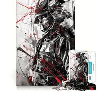 Puzzle de 1000 pièces Art du Guerrier samouraï pour Adolescents Un Jeu de logique Solide, Un Divertissement paisible, Une découpe de précision et Un Cadeau Exceptionnel (38x52cm)