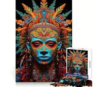 Puzzle de 1000 pièces Art Guerrier Huichol pour Adolescents logique, détente paisible, Bords Nets, Cadeau mémorable (50x75cm)