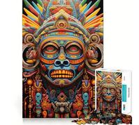 Puzzle de 1000 pièces Art Guerrier Huichol Un Jeu de réflexion Amusant et précis pour Passer Le Temps (38x26cm)