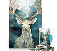 Puzzle de 1000 pièces Art Kintsugi Cerf pour Adolescents, idéal pour développer la réflexion et Passer Un agréable Moment Finitions impeccables Cadeau attentionné 50x75cm