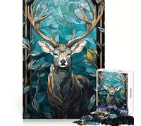 Puzzle de 1000 pièces Art Kintsugi Cerf pour Adultes et Adolescents, Jeu Mental apaisant et Relaxant, Cadeau de qualité supérieure 38x26cm
