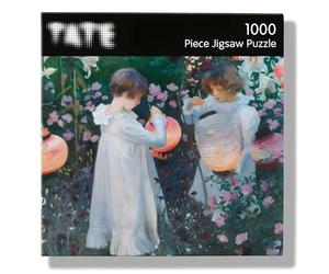 Puzzle de 1000 pièces - Artistique impressionniste « Carnation Lily Rose Design » par John Singer Sargent - Affiche complète incluse