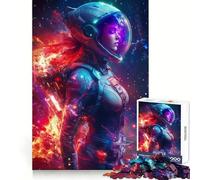 Puzzle de 1000 pièces Astronaute en Flammes pour Adolescents Jeu de réflexion, Loisirs et Divertissement, Design élégant, à Assembler, Cadeau raffiné 38x26cm