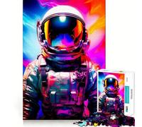 Puzzle de 1000 pièces Astronaute Espace Nébuleuse Jeu d'ajustement précis Jeu de logique et de réflexion Détente Cadeau Artistique de Noël (38x26cm)