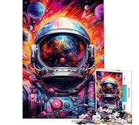 Puzzle de 1000 pièces Astronaute l'espace est Sauvage Puzzle pour Adultes Jeu Anti-Stress Analyse et logique Idéal comme Cadeau pour Toute la Famille (Dimensions 50x75cm)