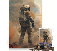 Puzzle de 1000 pièces Astronaute Marchant sur Mars pour Adolescents améliore la mémoire, Offre Une évasion paisible, découpe de précision, Cadeau attentionné (38x26cm)