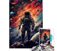 Puzzle de 1000 pièces Astronaute Marchant sur Un astéroïde Jeu Difficile et Stimulant pour Toute la Famille à partir de 14 Ans (50x75cm)