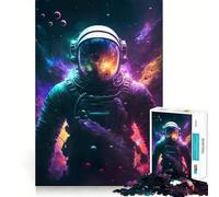 Puzzle de 1000 pièces Astronaute Mystique pour Adultes et Adolescents Un Casse-tête Relaxant et Artistique, Un Cadeau Original (38x26cm)