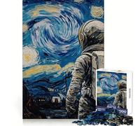 Puzzle de 1000 pièces Astronaute Nuit étoilée pour Adolescents, idéal pour développer Les capacités cognitives et se détendre Solide et décoratif Cadeau de Noël (50x75cm)