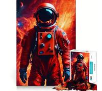Puzzle de 1000 pièces Astronaute Supernova Découpe précise Art Stimulant Le Cerveau Jeu de Loisirs Amusant Décoration de Noël (50x75cm)