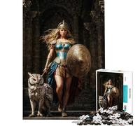 Puzzle de 1000 pièces Athéna Déesse Jeu de Construction Difficile et Stimulant axé sur l'analyse et la logique à partir de 14 Ans 38x26cm