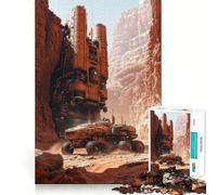 Puzzle de 1000 pièces Avant-Poste martien de Science-Fiction pour Adultes, Jouet Intelligent et Amusant, idéal pour la Maison et Les Loisirs (38x52cm)