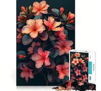 Puzzle de 1000 pièces avec Affiche de Fleurs pour Adultes, Puzzle Relaxant et apaisant, Image à Assembler, Cadeau de Noël (50x75cm)