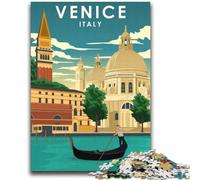 Puzzle de 1000 pièces avec Affiche de Voyage Venise, Italie, pour Adultes et Adolescents, à partir de 14 Ans Entraînez Votre Cerveau et Vos Mains Cadeau de Noël : 2000 pièces (70x100cm)