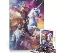 Puzzle de 1000 pièces avec Chat et Licorne fantaisiste pour Adolescents, idéal pour se concentrer, s'occuper Pendant Les Moments de détente, et Offrir Un Joli Cadeau (50x75cm)