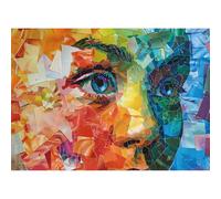 Puzzle de 1000 Pièces avec Dos Codé par Lettres pour Un Assemblage Facile Couleurs Vives Jeu Familial Interactif Format Final 70x50 cm Décoration Murale en Papier Artistique