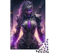 Puzzle de 1000 pièces avec guerrier mécanique pour adultes et adolescents, puzzle en papier pour le plaisir en famille et les soirées de jeu, 1000 pièces (38 x 26 cm)