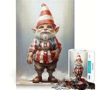 Puzzle de 1000 pièces avec Illustration de GNOME Souriant pour Adolescents, Jouet Intelligent, Temps de détente, découpe précise, Cadeau saisonnier 50x75cm