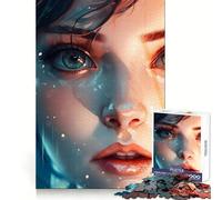 Puzzle de 1000 pièces avec Illustrations de Visages d'anime, idéal pour Les Adolescents Un Casse-tête Amusant et Silencieux, aux Bords Lisses, Parfait comme Cadeau d'anniversaire (38x26cm)