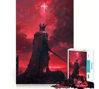 Puzzle de 1000 pièces avec l'épée du Chevalier Rouge Jeu de réflexion pour Adultes Image Douce et relaxante Assembler (38x26cm)