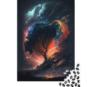 Puzzle de 1000 pièces avec paysage fantastique coloré pour adultes et adolescents, puzzle en papier, cadeaux pour la veille de Noël, 1000 pièces (38x26 cm)