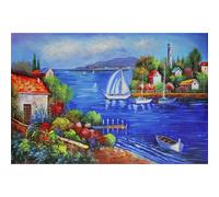 Puzzle de 1000 Pièces avec Paysages et Personnages Artistiques sur Carton Extra-Épais et Facile à Saisir pour Décoration d'Intérieur et Loisir Éducatif en Famille (69×51cm)