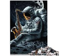 Puzzle de 1000 pièces avec Saxophone Astronaute pour Adultes, Planche 100% recyclée de qualité supérieure pour Adultes et Enfants de 12 Ans et Plus, 10,27 x 14,96 Pouces