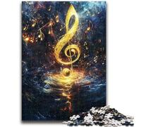 Puzzle de 1000 pièces avec Symboles musicaux colorés pour Adultes, Jeu Stimulant et Familial, idéal comme Cadeau pour Toute la Famille (38x26cm)