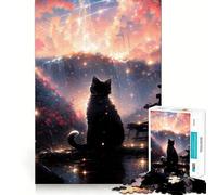 Puzzle de 1000 pièces avec Un Chat Mignon et Duveteux, idéal pour Les Adolescents Jeu de réflexion Intelligent, Doux et Facile à Transporter (50x75cm)