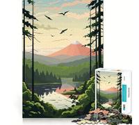 Puzzle de 1000 pièces Aventure dans la forêt Tropicale pour Adolescents Un Jeu d'exercice Mental apaisant, Un Cadeau précieux Assembler (50x75cm)