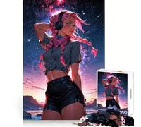 Puzzle de 1000 pièces Aventurier aux Yeux étoilés pour Adolescents Un Cadeau saisonnier Relaxant et Amusant aux Contours Nets 50x75cm