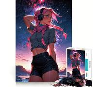 Puzzle de 1000 pièces Aventurier aux Yeux étoilés pour Adolescents Un Cadeau saisonnier Relaxant et Amusant aux Contours Nets 50x75cm