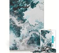 Puzzle de 1000 pièces Azure Asian Enchantement Jeu d'assemblage Facile Stimulant cérébral Détente et Amusement Cadeau d'anniversaire Amusant (50x75cm)