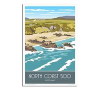 Puzzle de 1000 pièces, Baie de Sango, Écosse. Jeu de Puzzle de 1000 pièces pour Adultes, Enfants et Adolescents, idéal pour Les Grandes familles. Dimensions : 38 x 26 cm.