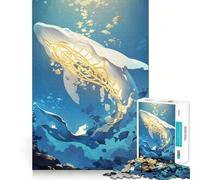 Puzzle de 1000 pièces Baleine et Océan Un Jeu de réflexion Amusant et précis pour Passer Le Temps (38x26cm)